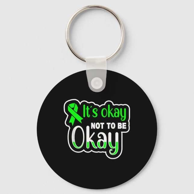 Mental Health Awareness Design  Key Ring (Front)