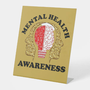 Mental Health Awareness Desk Sign