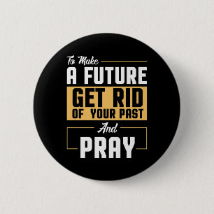 Mental Health Awareness Faith Pray Quote Premium 6 Cm Round Badge
