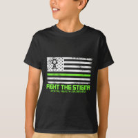 Mental Health Awareness Fight The Stigma Green Rib