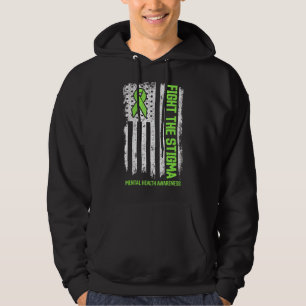 Mental Health Awareness Fight The Stigma Mental H Hoodie