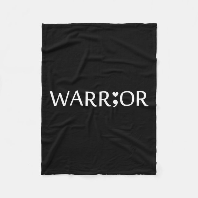 Mental Health Awareness  Fleece Blanket (Front)
