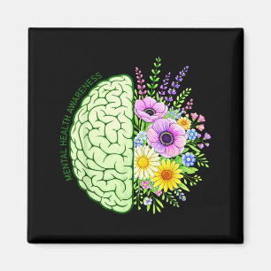 Mental Health Awareness Floral Kindness Support Magnet