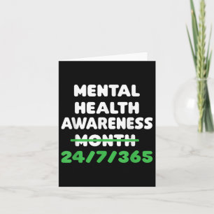 Mental Health Awareness For Suicide Prevention  Card
