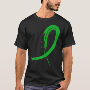 Mental Health Awareness Green Graffiti Ribbon T-Shirt