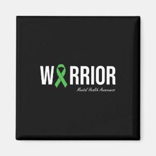 Mental Health Awareness Green Ribbon 2  Magnet