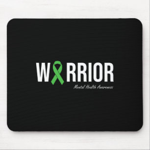 Mental Health Awareness Green Ribbon 2 Mouse Pad