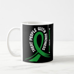 Mental Health Awareness Green Ribbon Causes Kind Coffee Mug