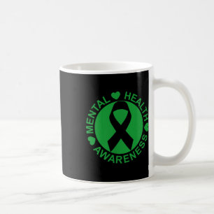 Mental Health Awareness Green Ribbon Coffee Mug
