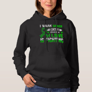 Mental Health Awareness Green Ribbon Family Suppor Hoodie