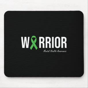 Mental Health Awareness Green Ribbon Small  Mouse Pad