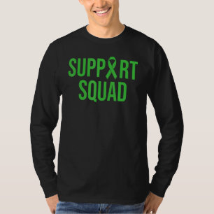 Mental Health Awareness Green Ribbon Support Squad T-Shirt