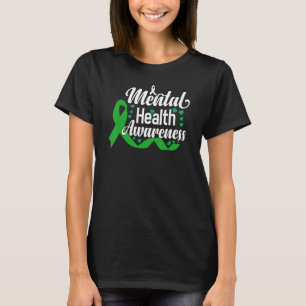 Mental Health Awareness Green Ribbon T-Shirt