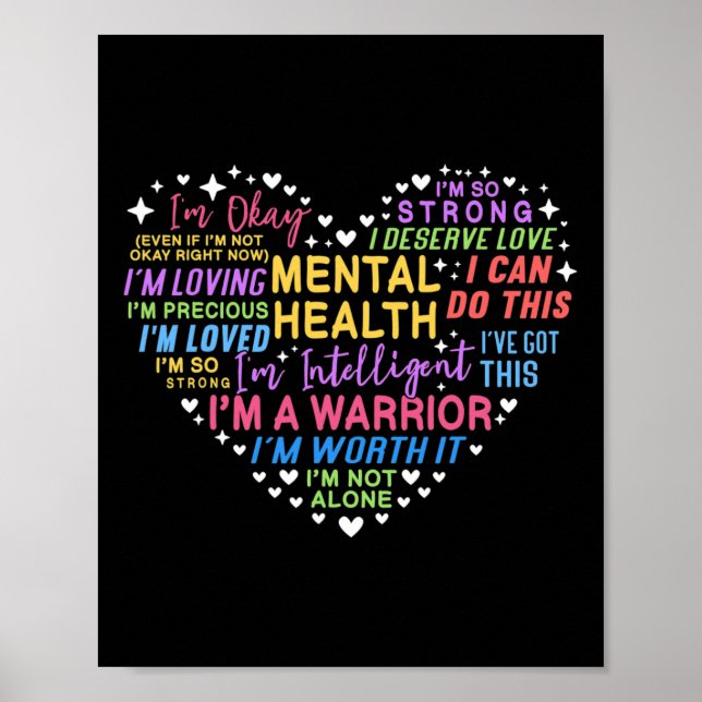Mental Health Awareness Heart Poster (Front)