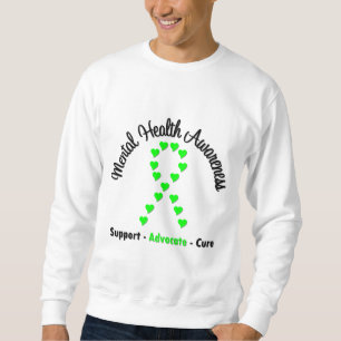 Mental Health Awareness Heart Ribbon Sweatshirt