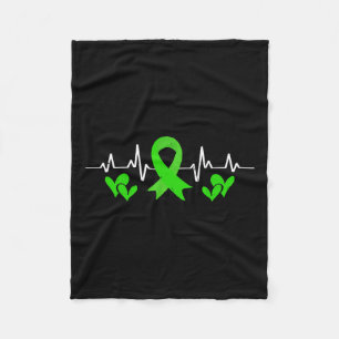 Mental Health Awareness Heartbeat Mental Therapist Fleece Blanket