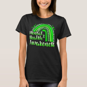Mental Health Awareness In May We Wear Green Leopa T-Shirt
