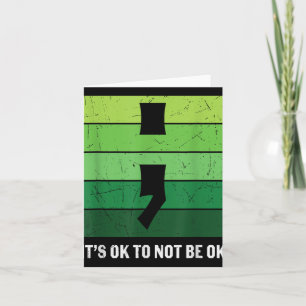 Mental Health Awareness Its Ok To Not Be Ok Stripe Card