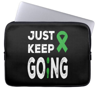 Mental Health Awareness Just Keep Going Laptop Sleeve