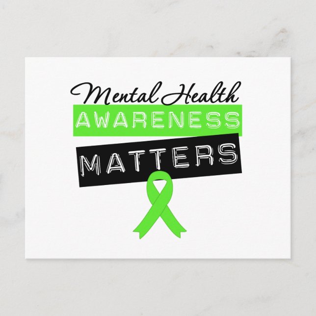 Mental Health Awareness Matters Postcard (Front)