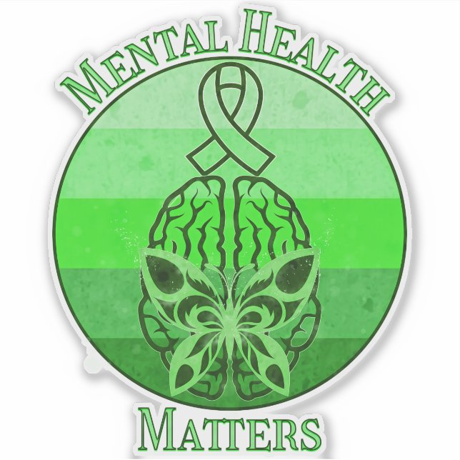 Mental Health Awareness Mental Health Retro Sunset (Front)