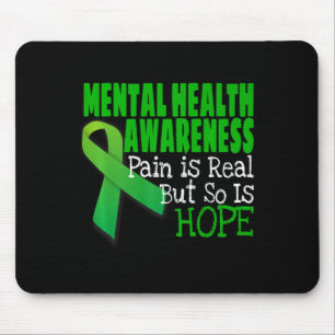 Mental Health Awareness Mental Health Ribbon Mouse Pad
