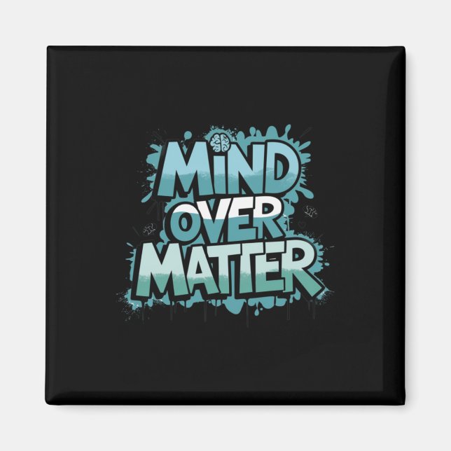 Mental Health Awareness Mind Over Sticker  Magnet (Front)