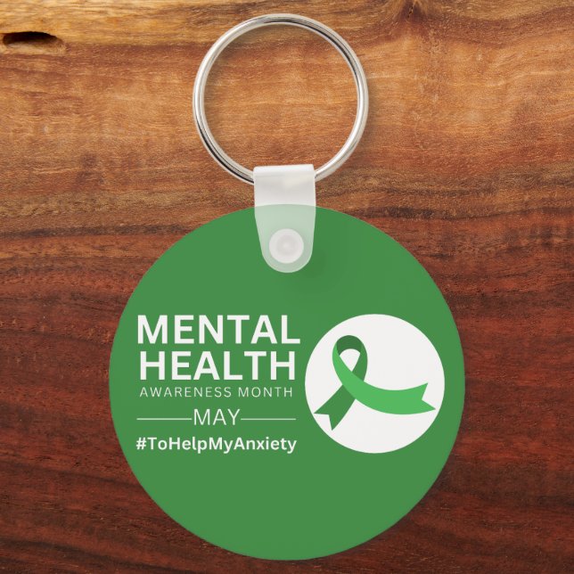 Mental Health Awareness Month 2023 | Anxiety Key Ring (Front)