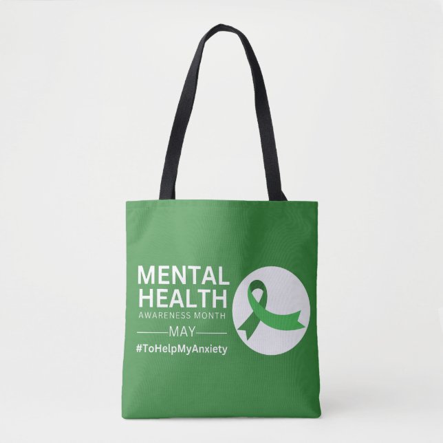 Mental Health Awareness Month 2023 | Anxiety Tote Bag (Front)