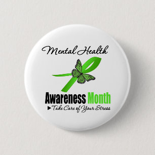 Mental Health Awareness Month 6 Cm Round Badge