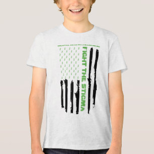 Mental Health Awareness Month Fight The Stigma Ame Tri-Blend Shirt