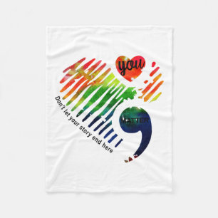 Mental Health Awareness Month Gifts  Fleece Blanket