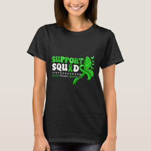 Mental Health Awareness Month Green Ribbon Support T-Shirt