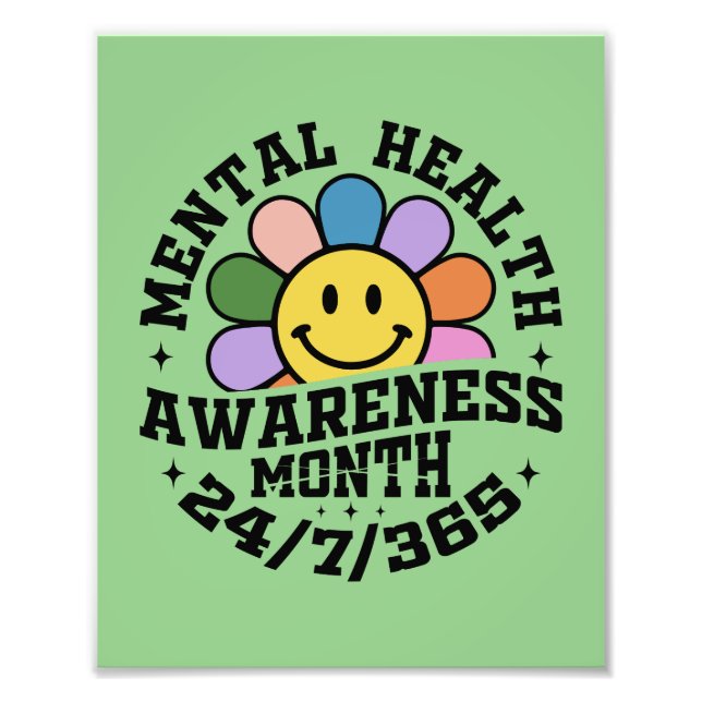 Mental Health Awareness Month Photo Print (Front)