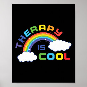 Mental Health Awareness Month Therapy Is Cool Posi Poster