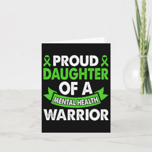 Mental Health Awareness Mum Of Warrior Mental Ther Card