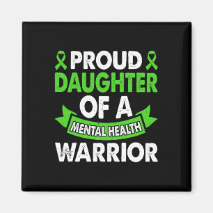 Mental Health Awareness Mum Of Warrior Mental Ther Magnet