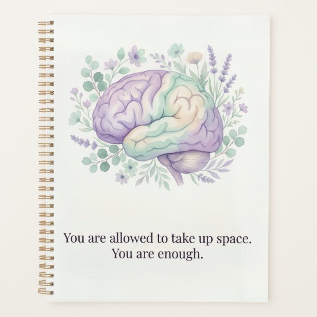 Mental Health Awareness Notebook – “You Are Enough Planner (Front)