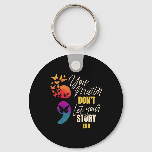 Mental Health Awareness Prevention  Key Ring (Front)