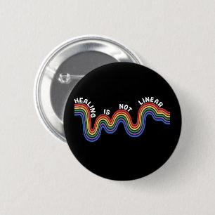 Mental Health Awareness Rainbow LGBTQ 6 Cm Round Badge