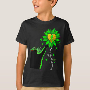 Mental Health Awareness Ribbon Heart Cat Lover T-Shirt