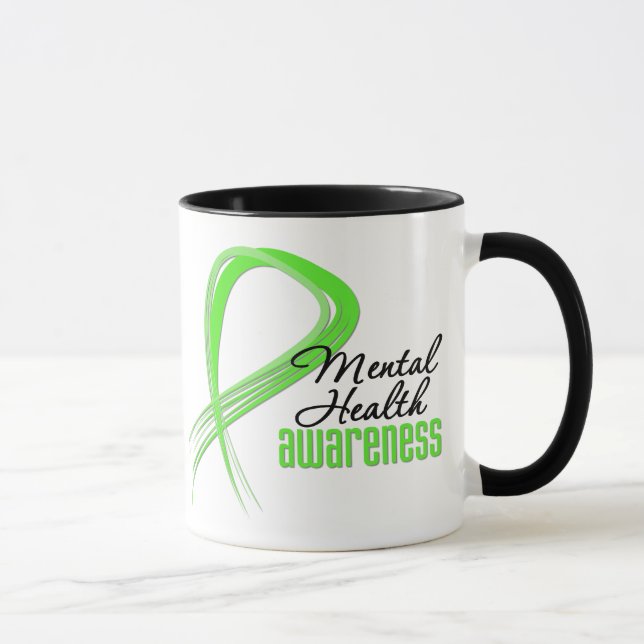 Mental Health Awareness Ribbon Mug (Right)