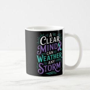 Mental Health Awareness Ribbon Suicide Prevent  Coffee Mug