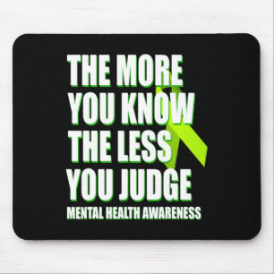 Mental Health Awareness - Ribbon Support May Mont Mouse Pad