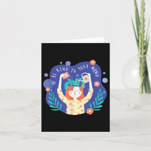 Mental Health Awareness S Be Kind Your Mind Self-c Card