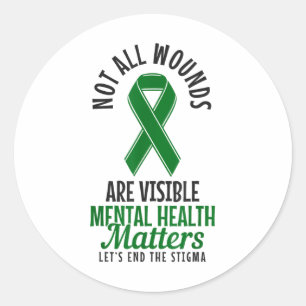 Mental Health Awareness S Not All Wounds Are Visib Classic Round Sticker