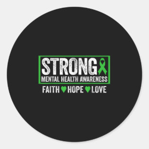 Mental Health Awareness Shirt Mental Health Awaren Classic Round Sticker