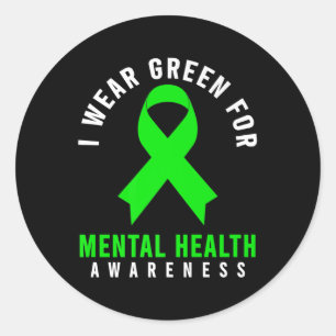Mental Health Awareness Shirt - World Mental Healt Classic Round Sticker
