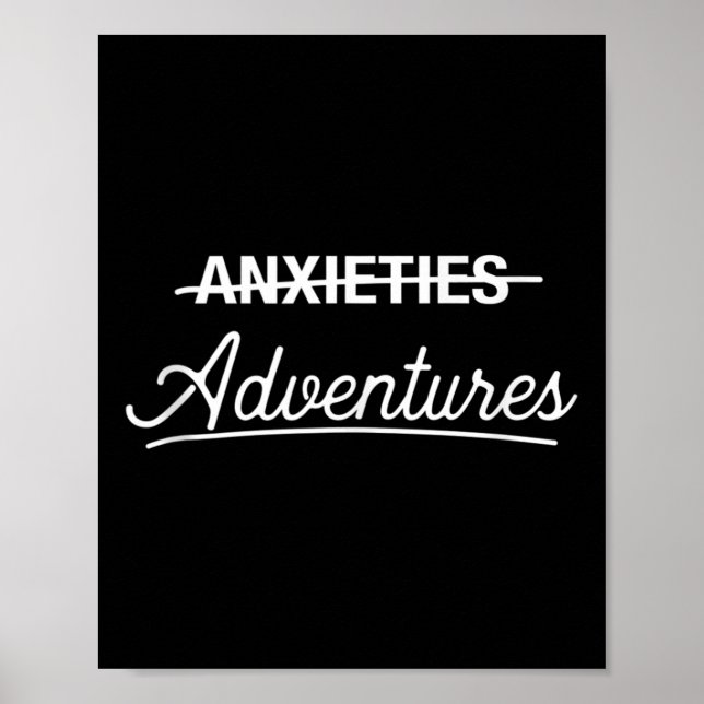 Mental Health Awareness Shirts Adventures Not Anxi Poster (Front)