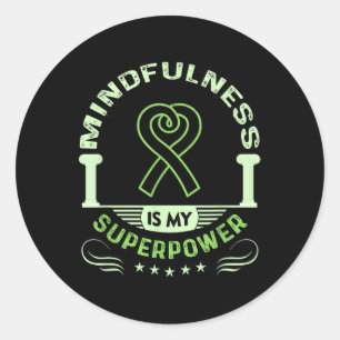 Mental Health Awareness Shirts Mindfulness Mental Classic Round Sticker